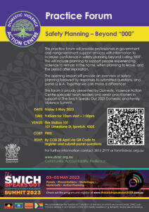 Practice Forum Safety Planning - Beyond triple zero flyer with QR code